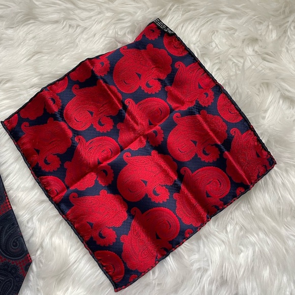 Italo Ferretti | Men’s 100% Seta-Silk Tie and Pocket Square Made in Italy - Picture 14 of 16